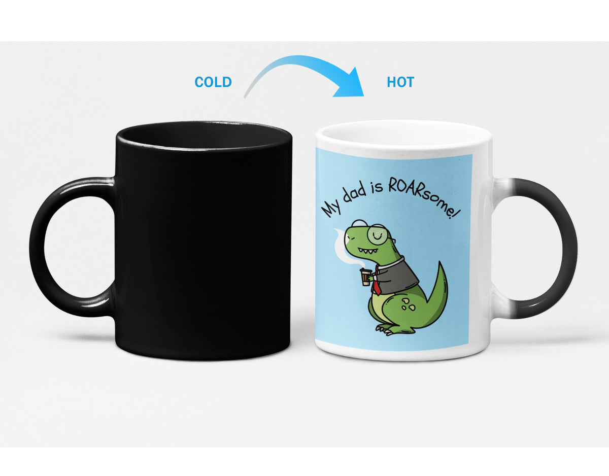 My Dad is Roarsome Heat Sensitive Color Changing Mug