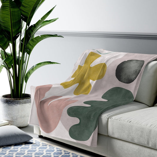 Abstract Shapes Blanket Plush Throw