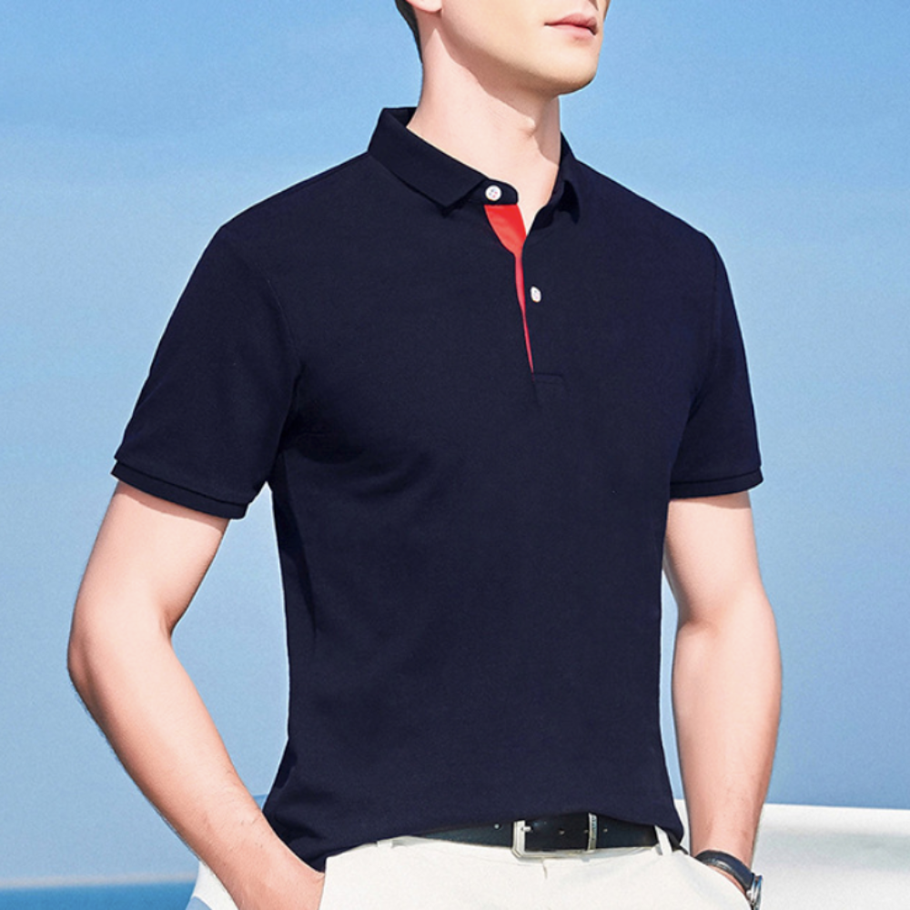 Mens Causal Short Sleeve Polo Shirt