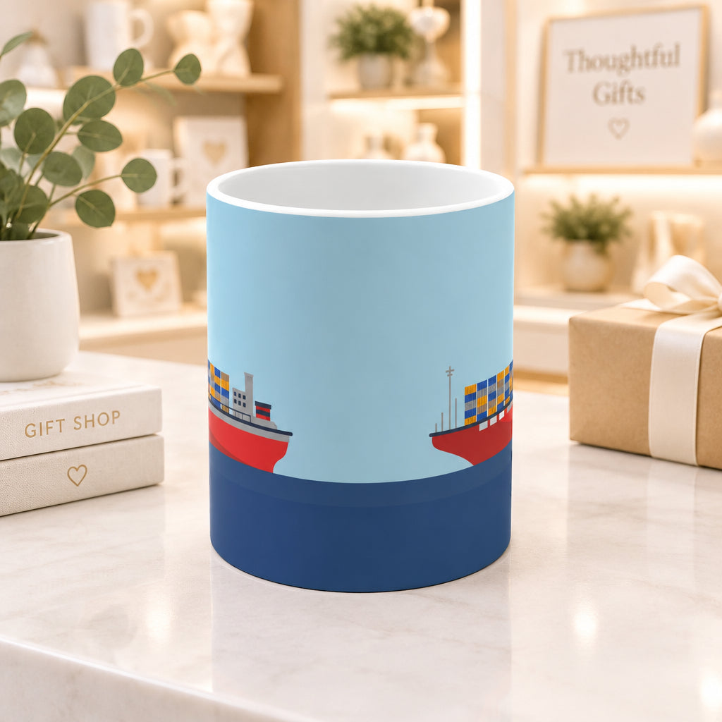 Cargo Ship Ceramic Mug 11oz