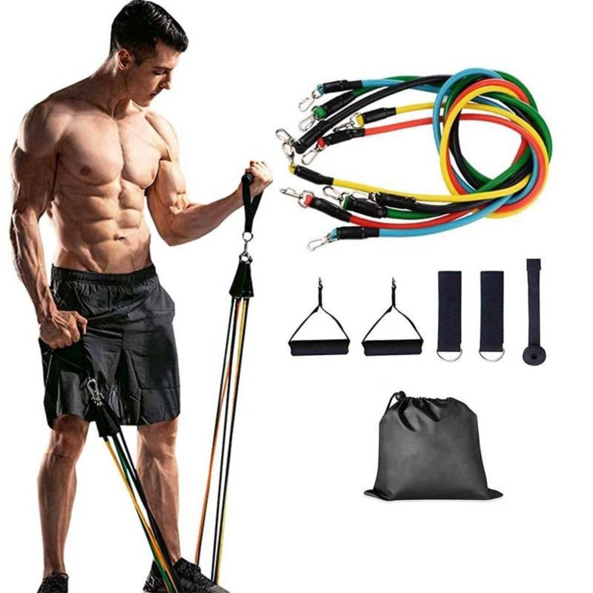 Home Gym 11 PCS Fitness Resistance Band
