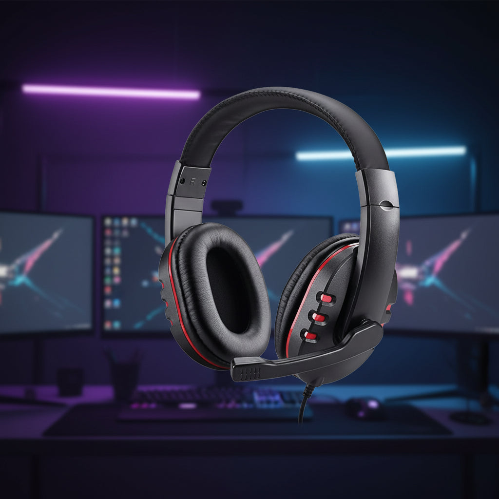 LED Wired Stereo Gaming Headset