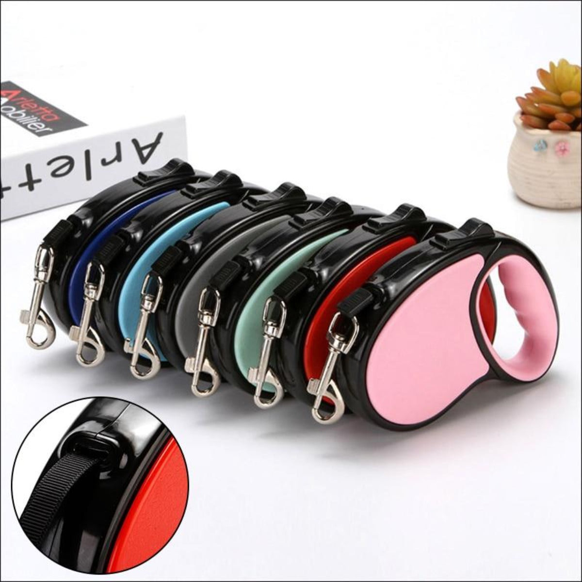 Retractable Nylon Dog Leash 5 Meters Long