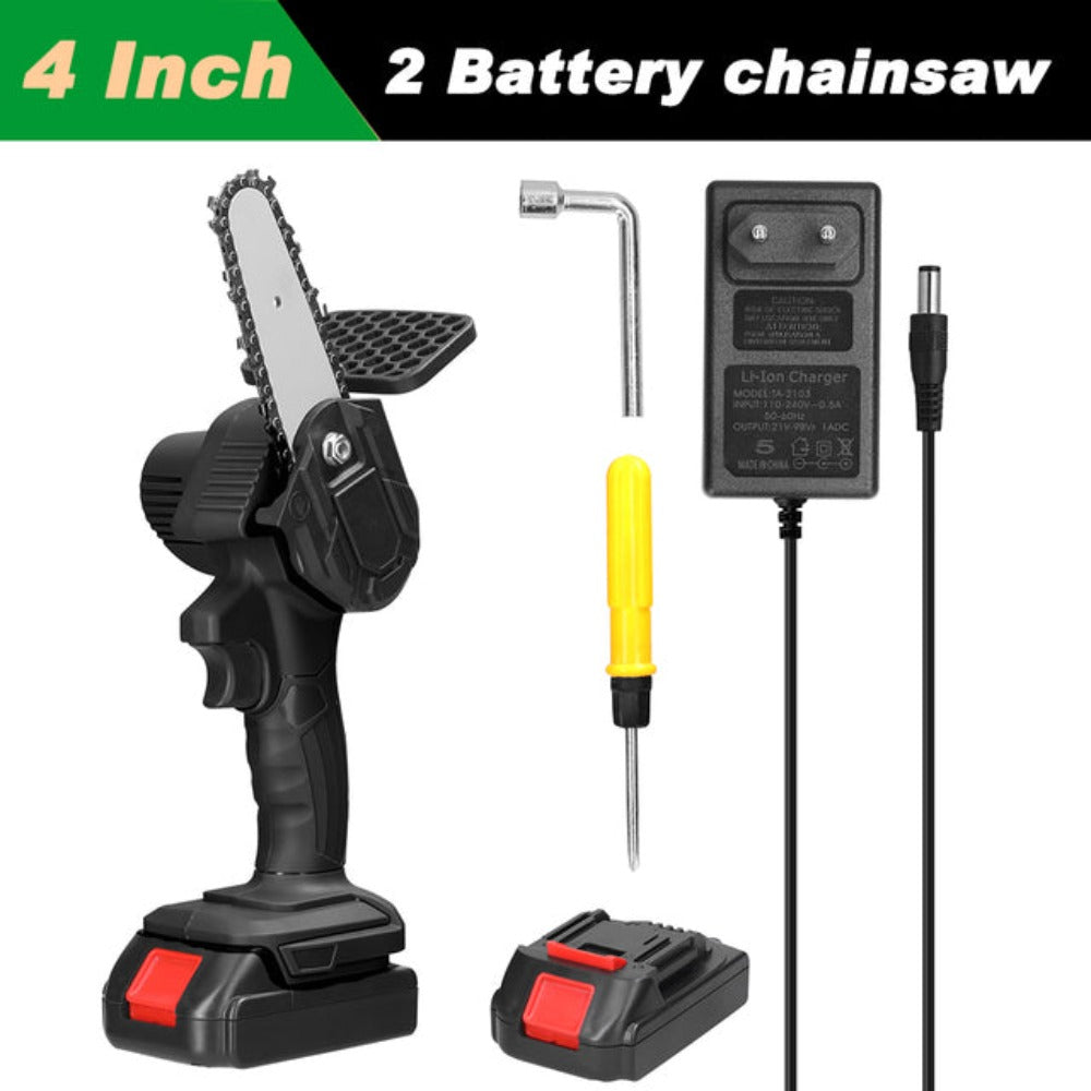 Portable 4 Inch Mini Electric Mini Electric Chain Saw Gardening Tool