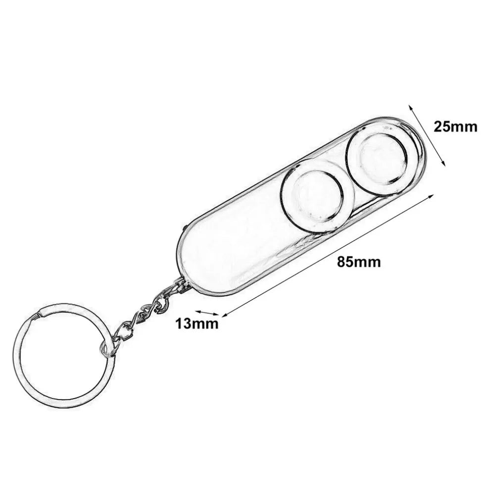 Self Defense Dual Speaker Extra Loud Personal Safety Alarm Keychain