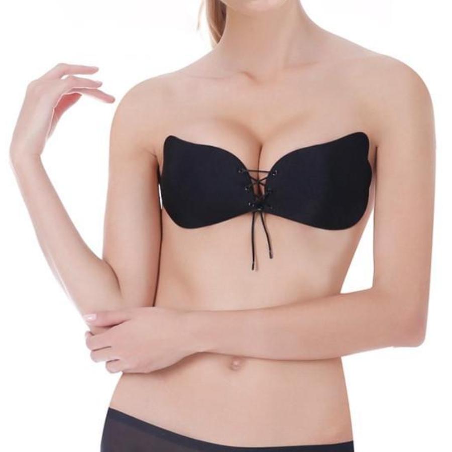 Butterfly Push Up Bra in Black