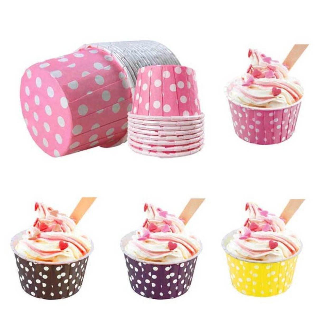 Wholesale High Temperature Resistant Baking Cakes Cups 200 pcs