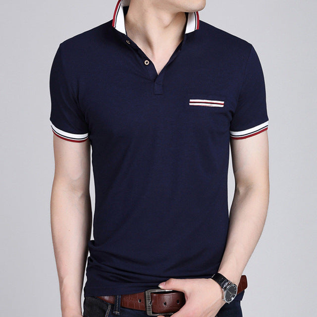 Mens Casual Short Sleeve Summer Polo Shirt