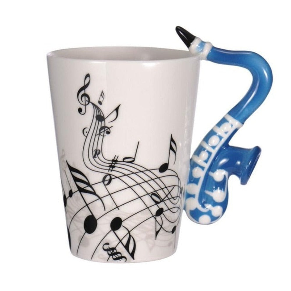 Creative Musical Notes and Musical Instrument Coffee Mug