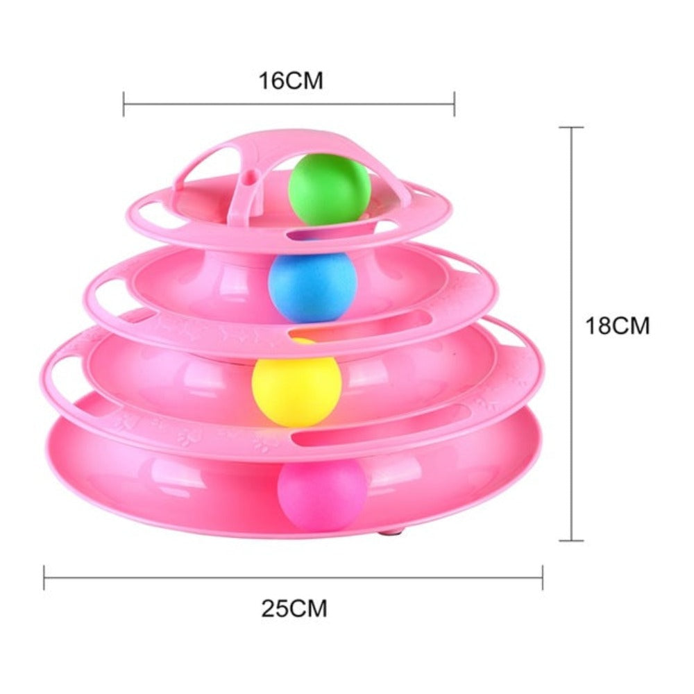 Foldable Multi layers Turntable interactive Cat Toy