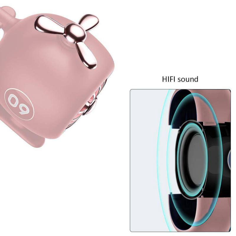 Mini Helicopter True Wireless Bluetooth 5.0 Speakers with Microphone