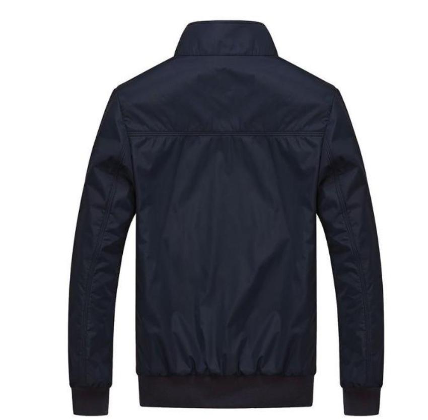 Mens Stand Collar Zipper Jacket