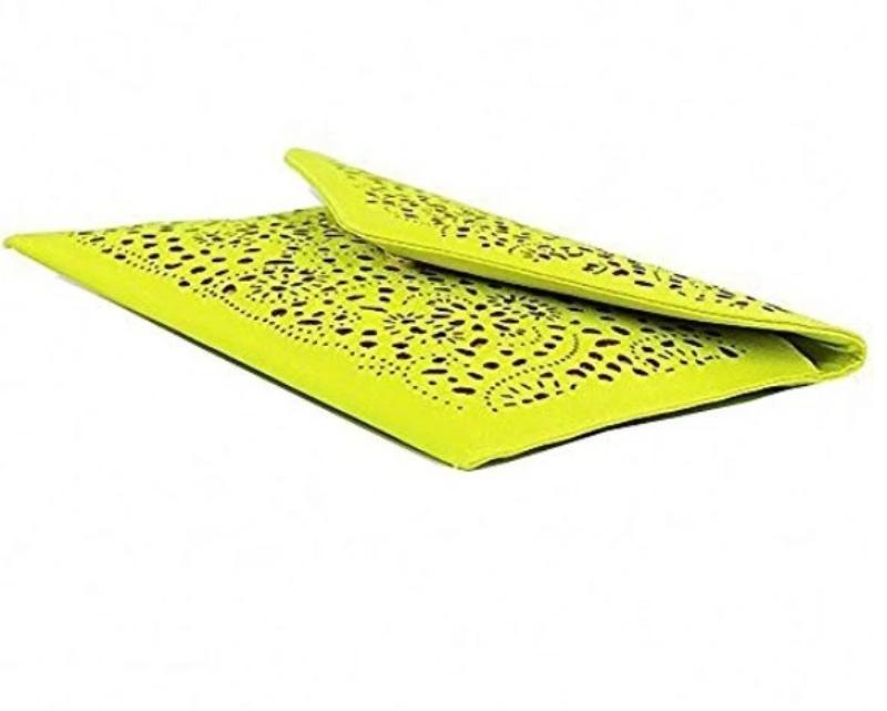 Laser Cut Clutch with Chain by Coseey