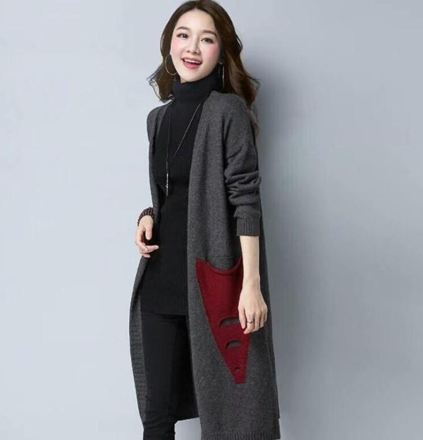 Womens Mid Length Cardigan