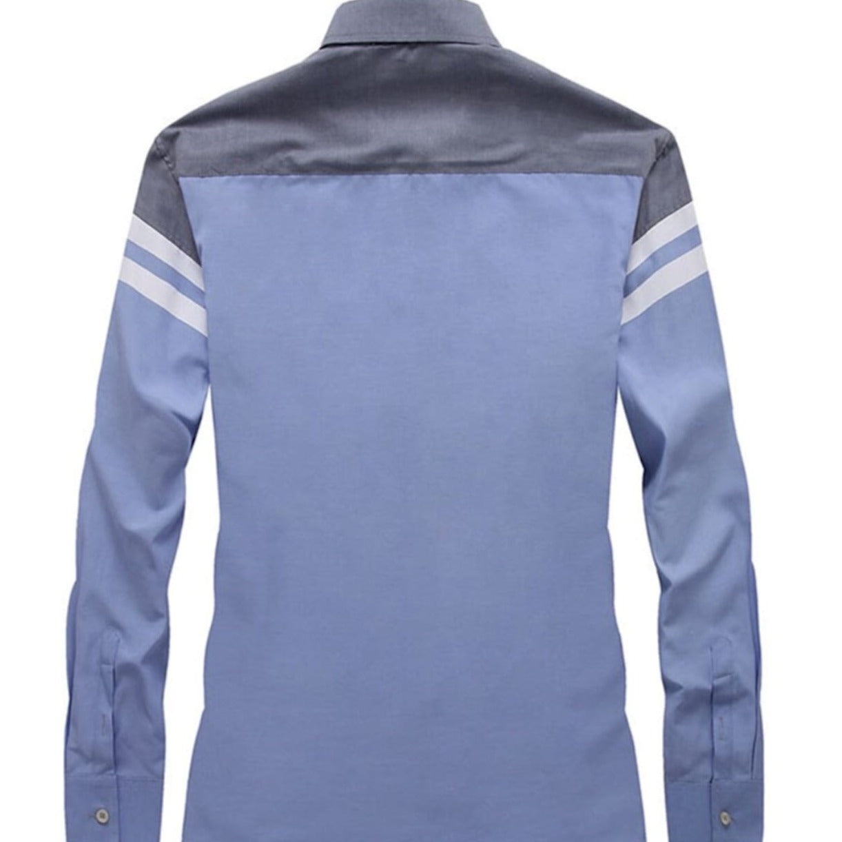 Mens Color Block Button Front Shirt