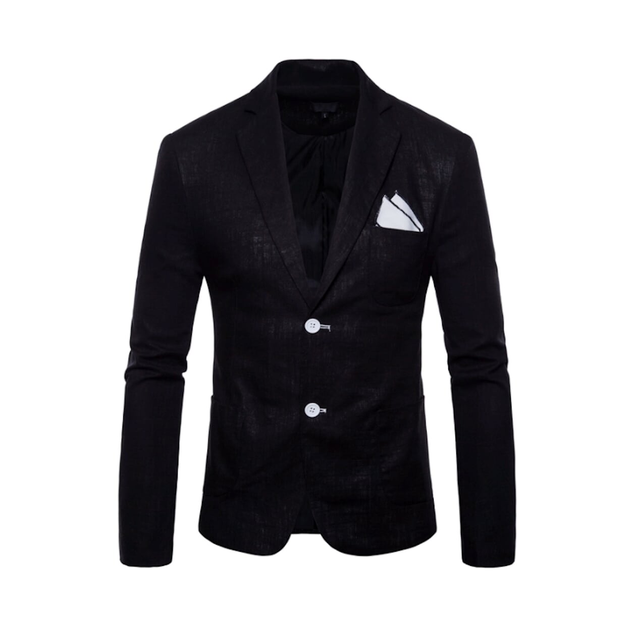 Mens Linen Two Button Blazer