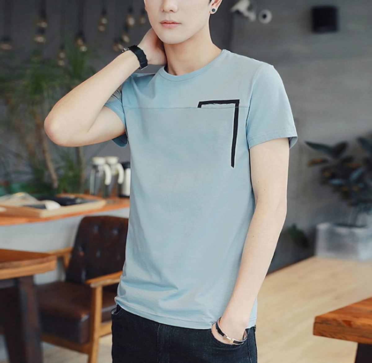 Mens Hidden Rectangular T-Shirt