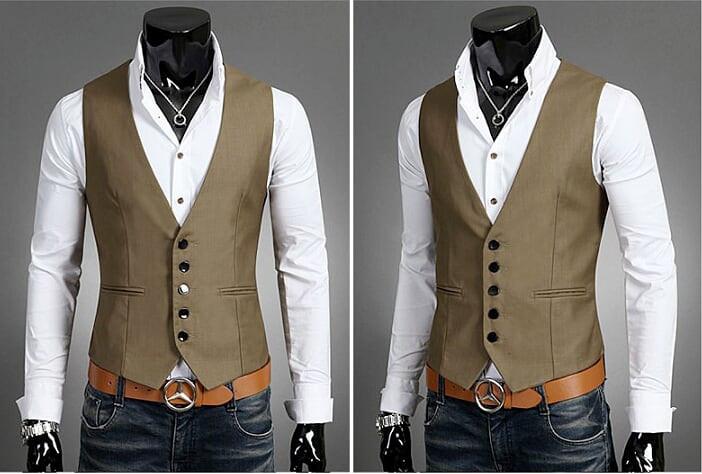 Mens Classic Slim Fit Suit Vest