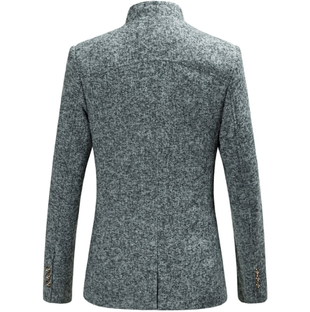 Mens Stand Collar Granite Blazer
