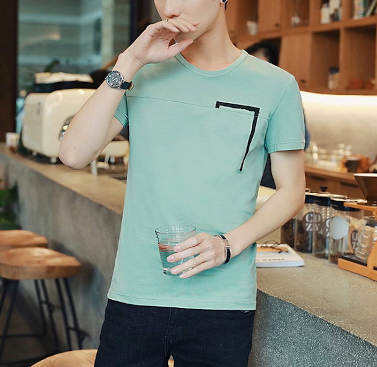 Mens Hidden Rectangular T-Shirt