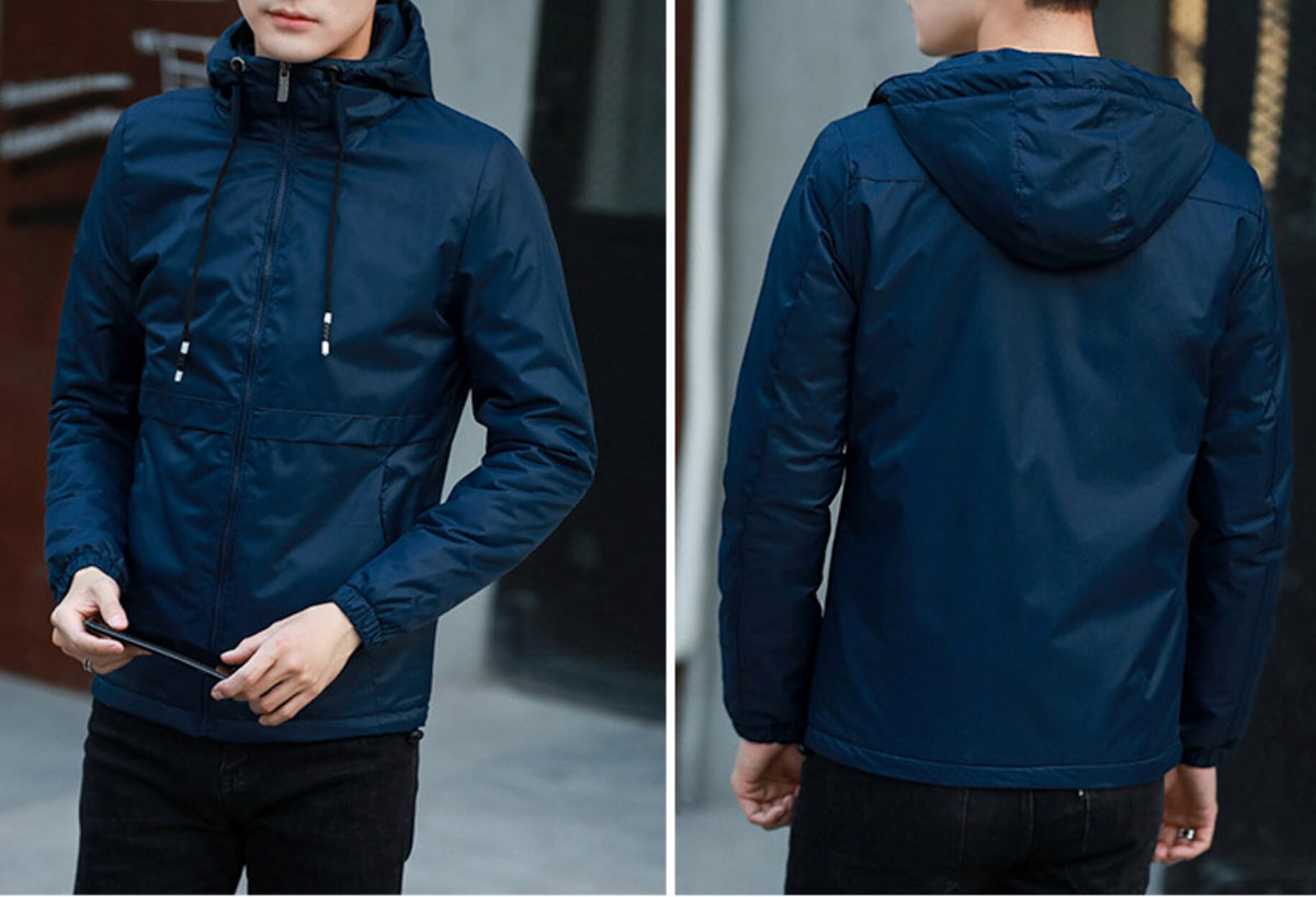 Mens Windbreaker Jacket in Black