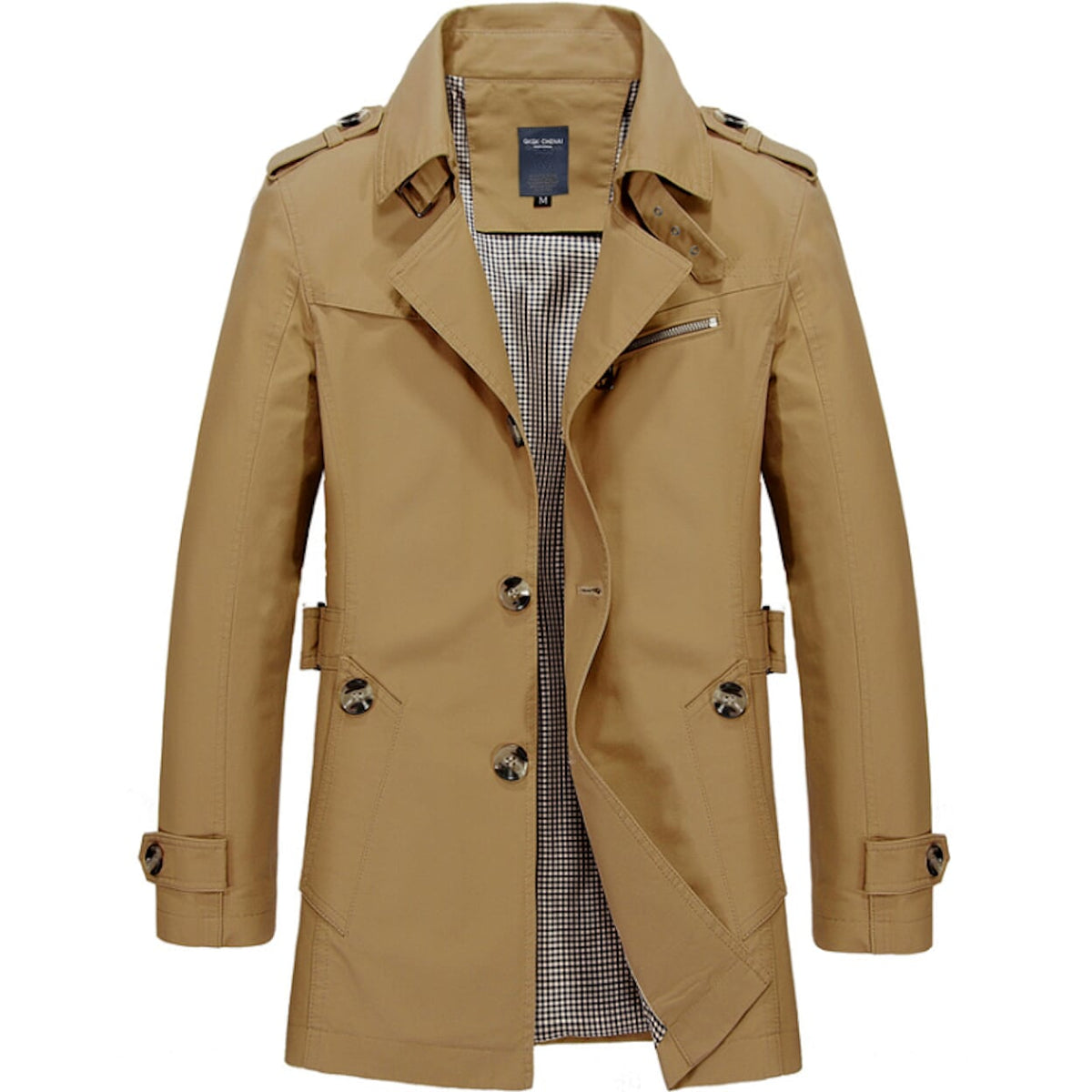 Mens Mid Length Trench Coat