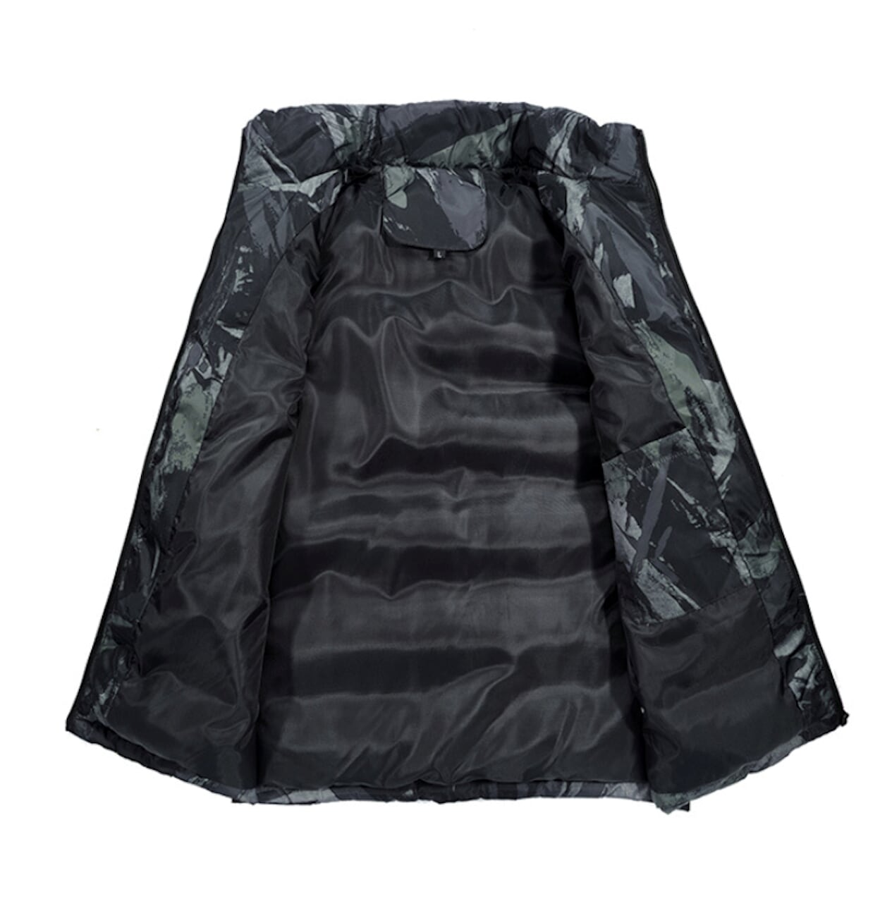 Mens Camo Army Green Puffer Vest