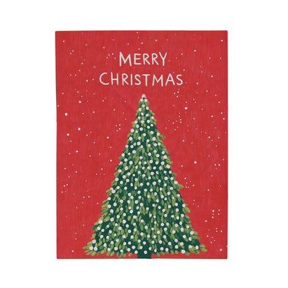 Christmas Tree Holiday Blanket Plush Throw