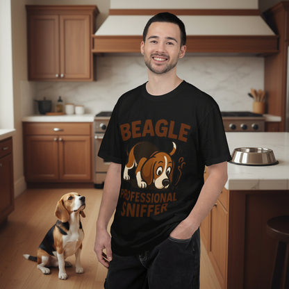 Beagle Professional Sniffer T-Shirt - Cute Cartoon Dog Tee for Beagle Lovers