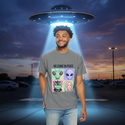 We Come in Peace - Alien Portraits Graphic T-Shirt