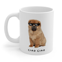 Load image into Gallery viewer, Chow Chow in Pixel Sunglasses Mug
