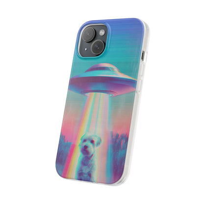 Scruffy Dog and UFO Flexi Cases – Fun and Playful iPhone Case