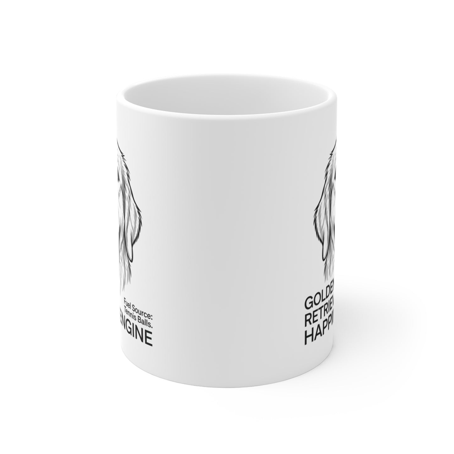 The Golden Retriever Happiness Engine Mug