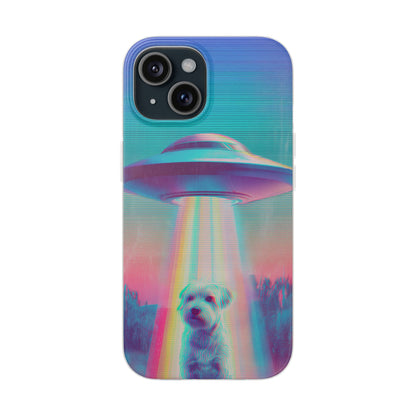 Scruffy Dog and UFO Flexi Cases – Fun and Playful iPhone Case