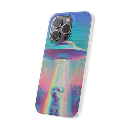 Scruffy Dog and UFO Flexi Cases – Fun and Playful iPhone Case