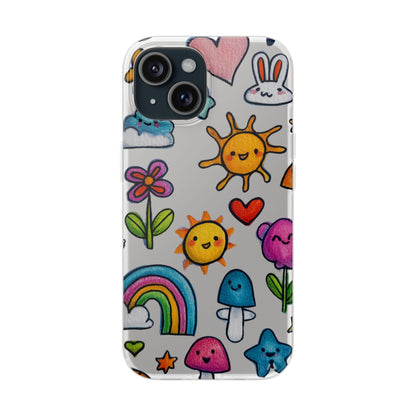 Colorful Cartoon Flexi Cases – Fun and Playful iPhone Case