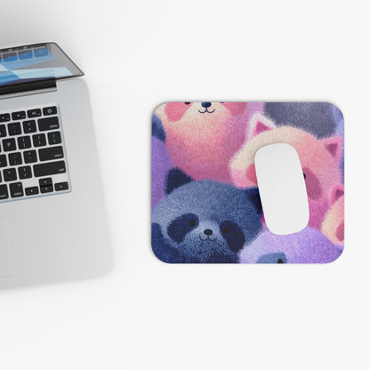 Cute Pastel Raccoon Mouse Pad