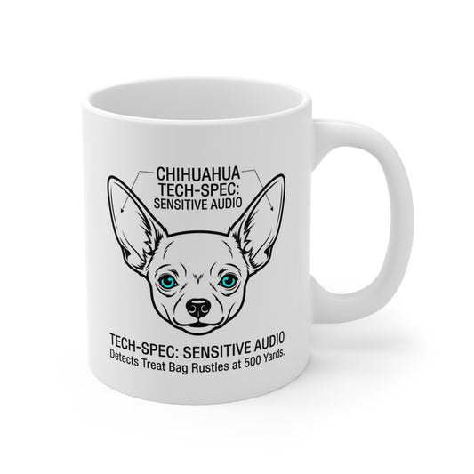 Chihuahua Auditory System Tech Design Mug