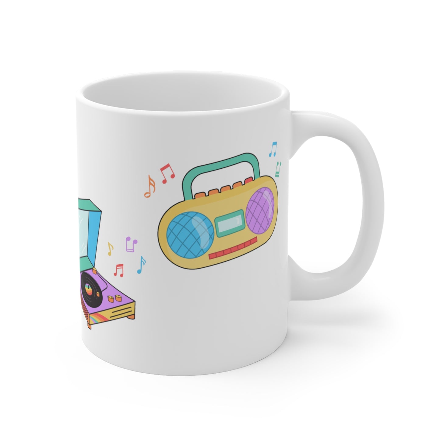 Retro Music Collection Coffee Tea Mug