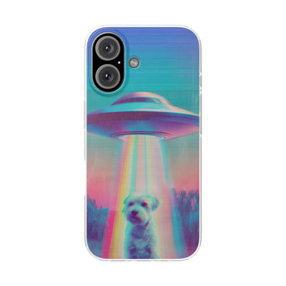 Scruffy Dog and UFO Flexi Cases – Fun and Playful iPhone Case