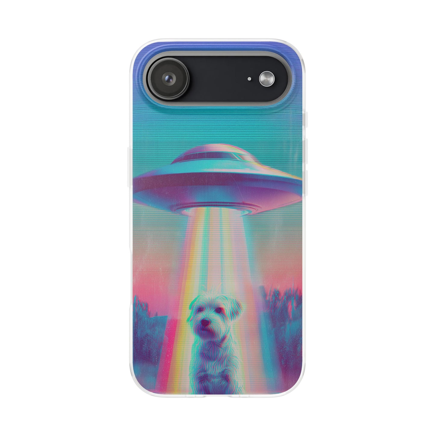 Scruffy Dog and UFO Flexi Cases – Fun and Playful iPhone Case