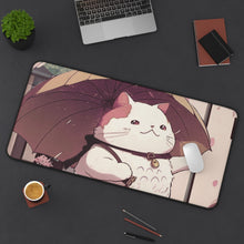 Load image into Gallery viewer, Anime Cat Large Computer Mouse Pad
