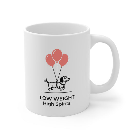 The Balloon Lift-Off Dog Mug