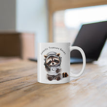 Load image into Gallery viewer, Cute Raccoon Galactic Treasure Bandit Mug

