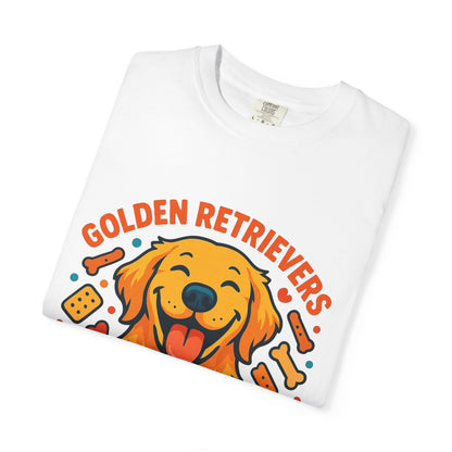 Golden Retrievers Powered by Snacks T-Shirt