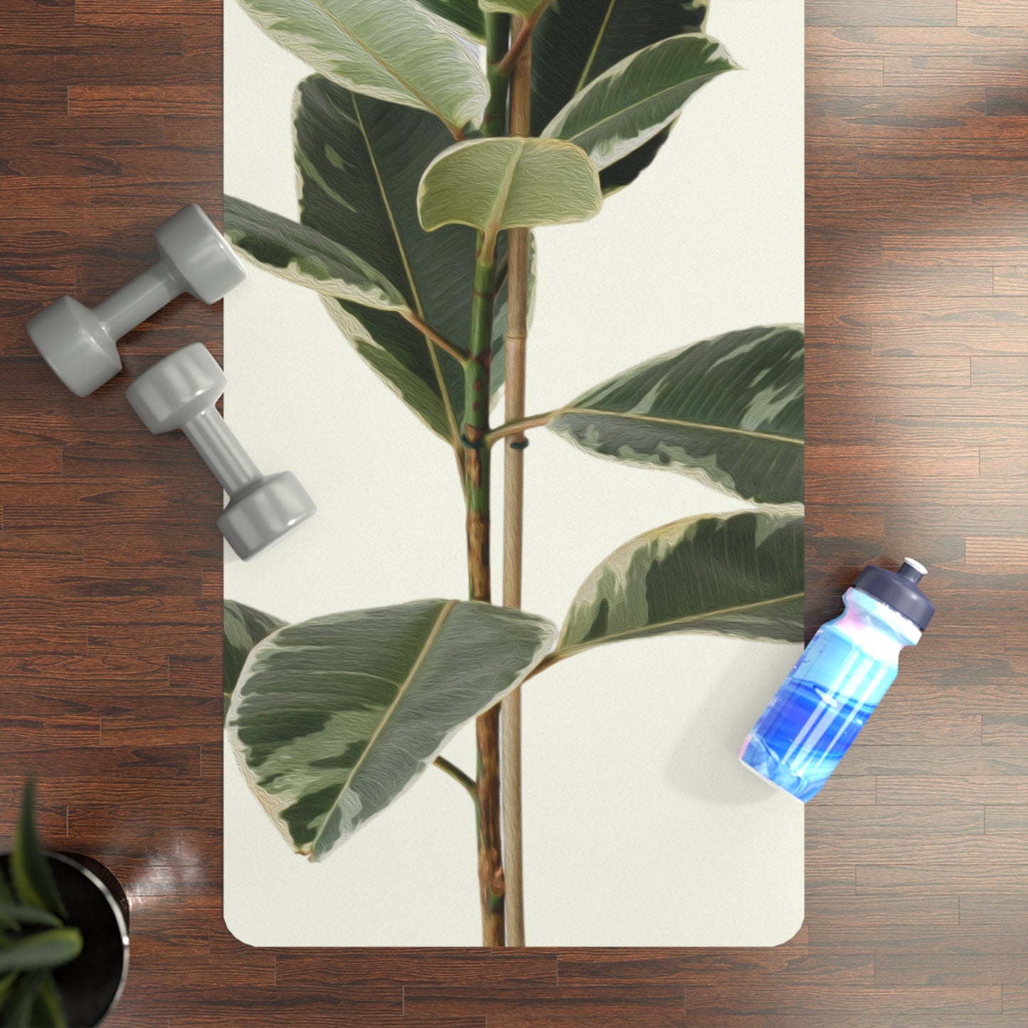 Plant in Oil Yoga Mat