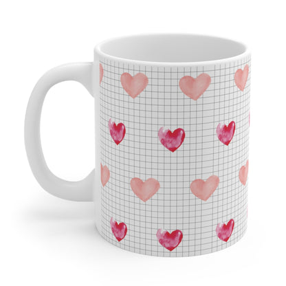 Floating Hearts Logo Mug