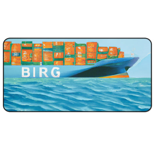 Cargo Ship Art Large Computer Mouse Pad