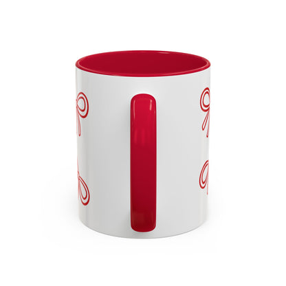 Bow & Sip Coffee Tea Mug in Red or Pink