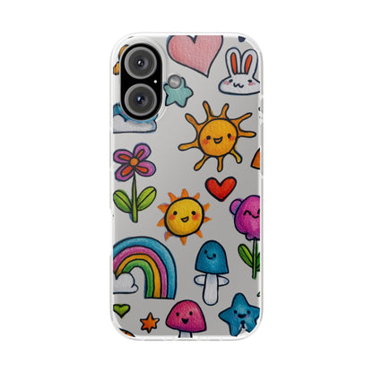 Colorful Cartoon Flexi Cases – Fun and Playful iPhone Case